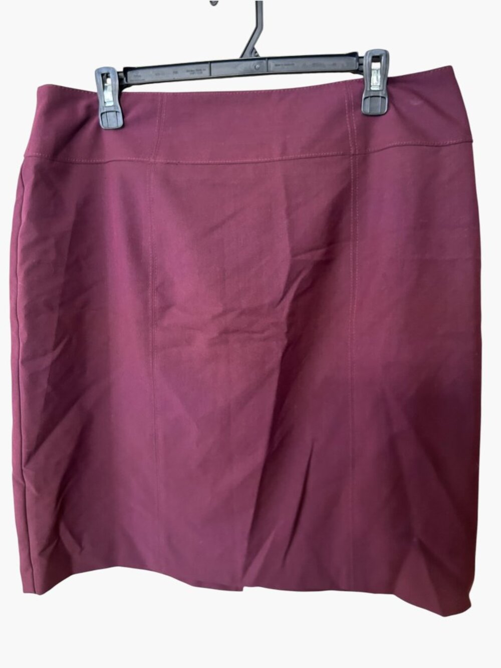 Worthington Burgundy Pencil Mini Skirt  Size 16